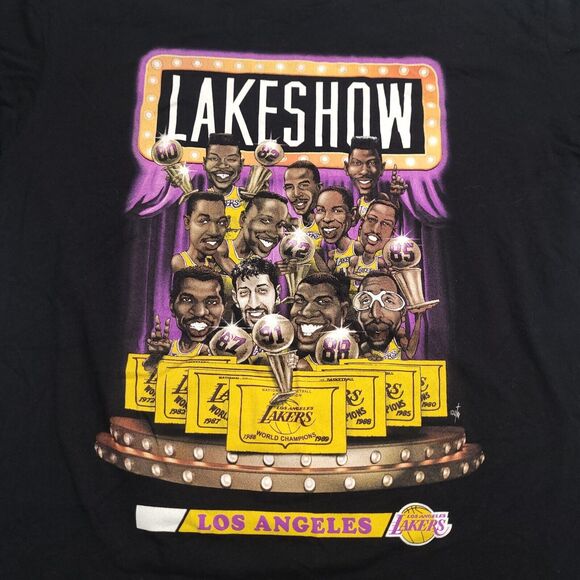 Mitchell & Ness Los Angeles Lakers 80s Lakeshow Classic Shirt NBA Champions NWOT - Picture 5 of 7